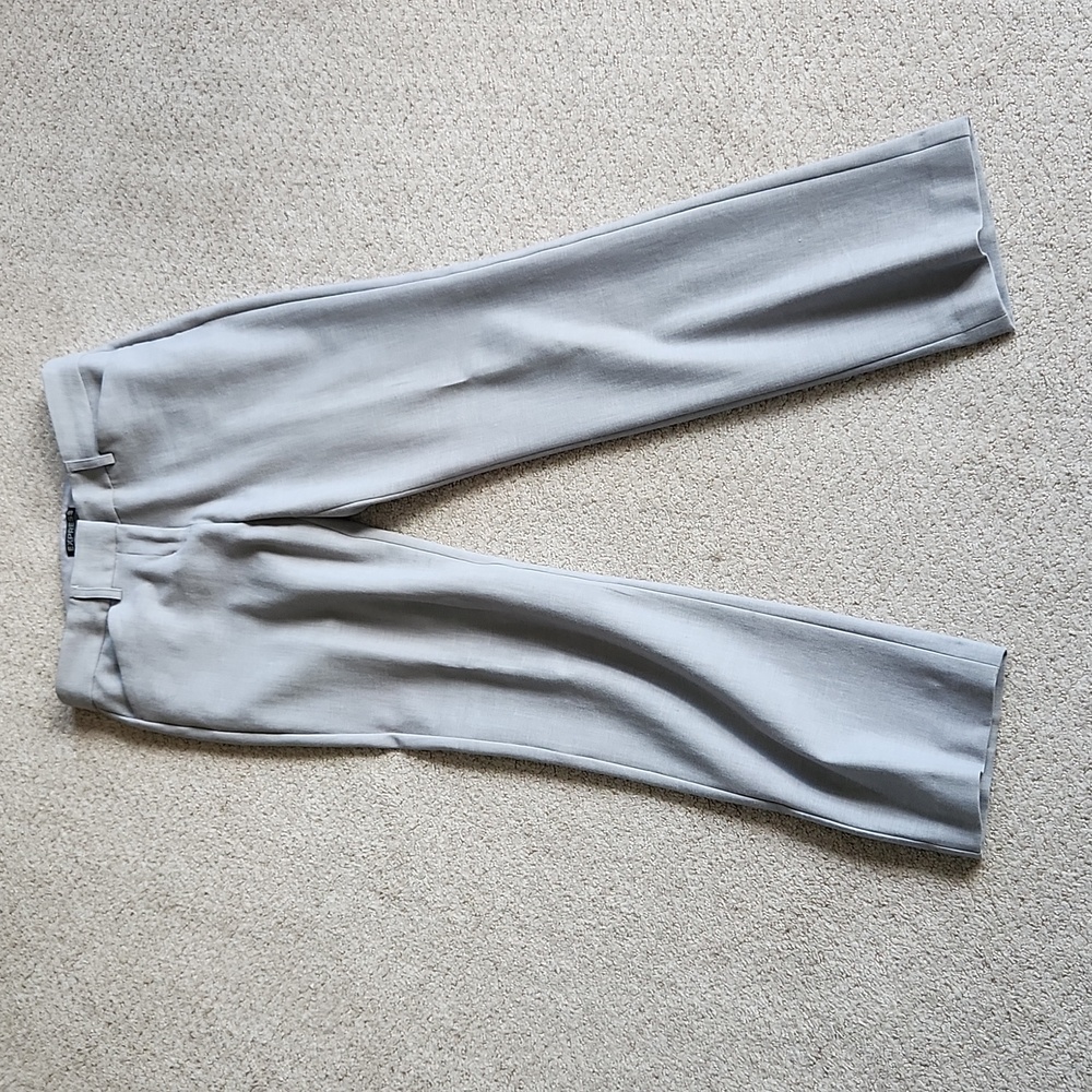 Express Editor Light Gray Barely Bootcut Pants Si… - image 1